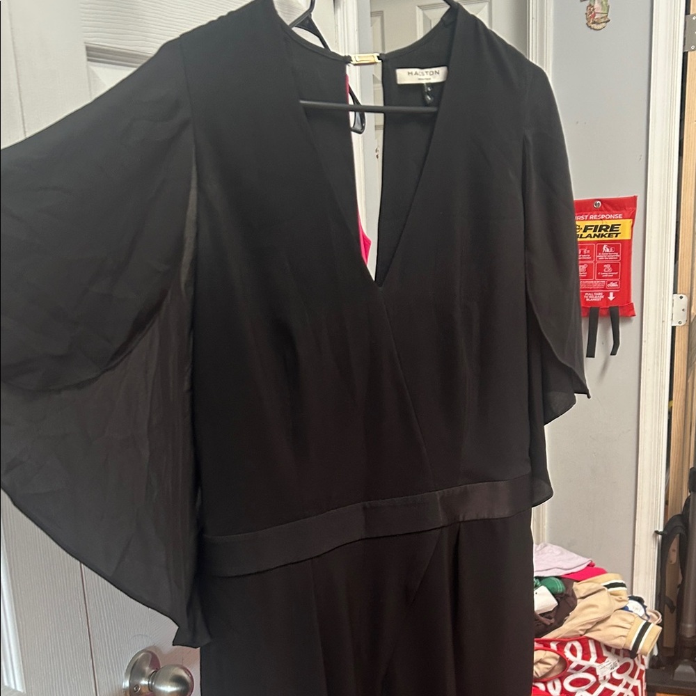 Halston Heritage Black Jumpsuit - Picture 3 of 4